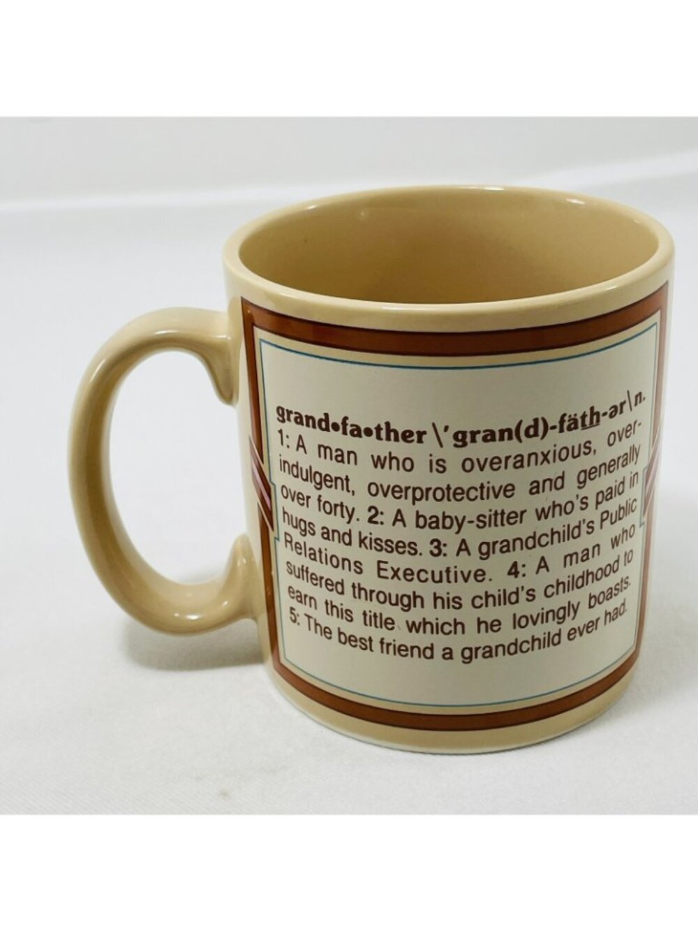 Vintage Russ Grandfather Grandpa Mug 8430 Grandad Message Appreciation Love Gift